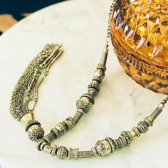 🎁Free with 3+ items purchased🎁 Chunky gold tone necklace - Picture 4 of 5